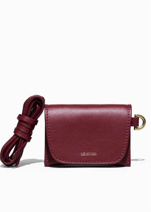 LIE STUDIO THE STELLA WALLET BURGUNDY RED